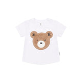 White Furry Huxbear Tee with Sprout Hux Shorts