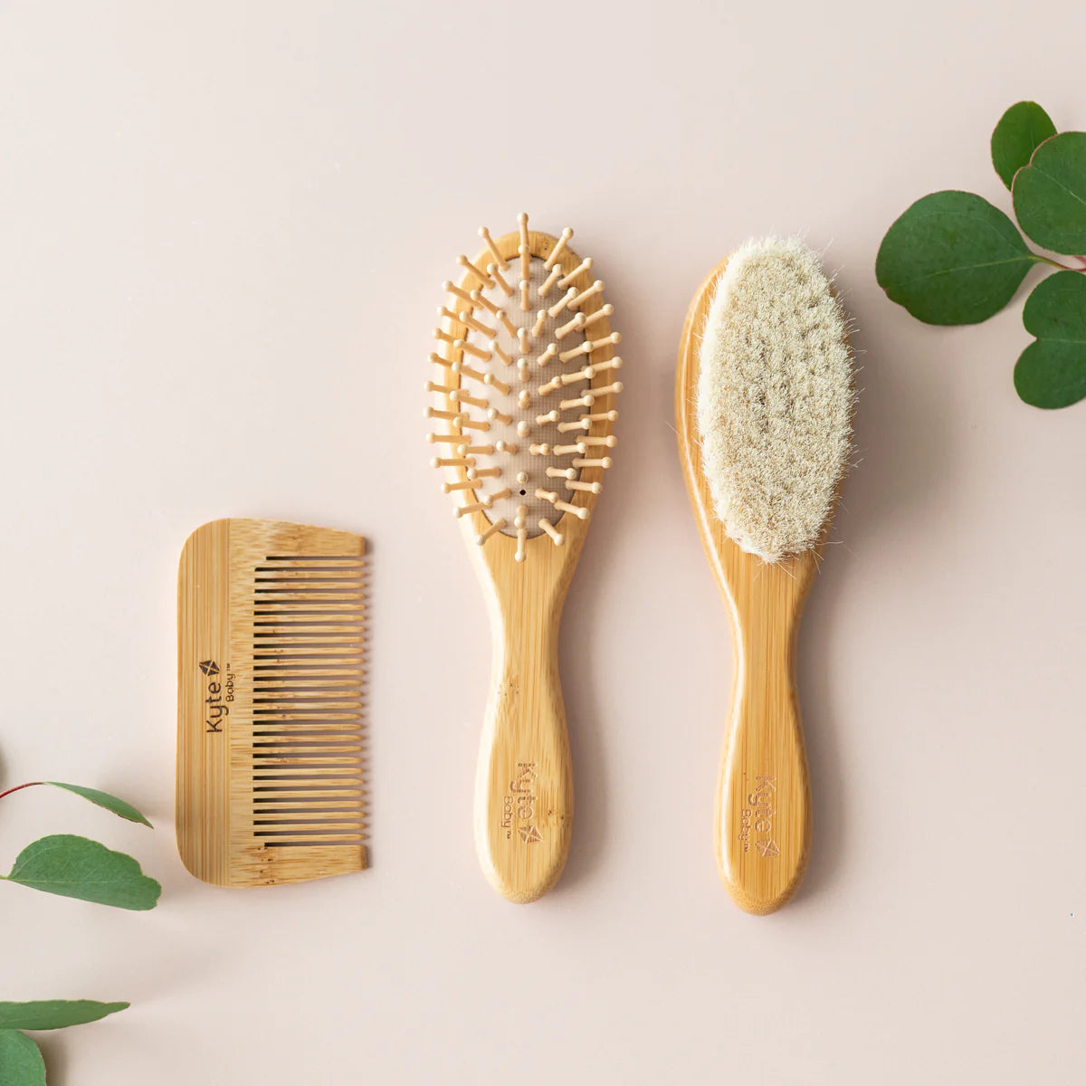 3-Piece Bamboo Brush Set