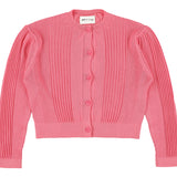 Morley Raspberry Cardigan with Cream Sprint Skirt