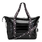 Black Puffer Tote Bag