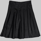 Leather Pleated Skirt