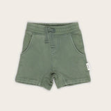 VINTAGE GREEN SLOUCH SHORTS BY HUX BABY