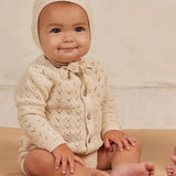 Scalloped Knit Cardigan and Bloomer Set