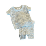 Marled Textured Knit Baby Set