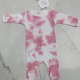 Coton PomPom Pink Tye Dye Footie