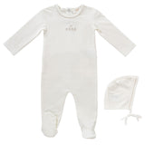 Stone Bebe Romper and Bonnet Set