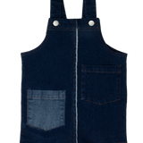 Denim Two-Tone Overalls