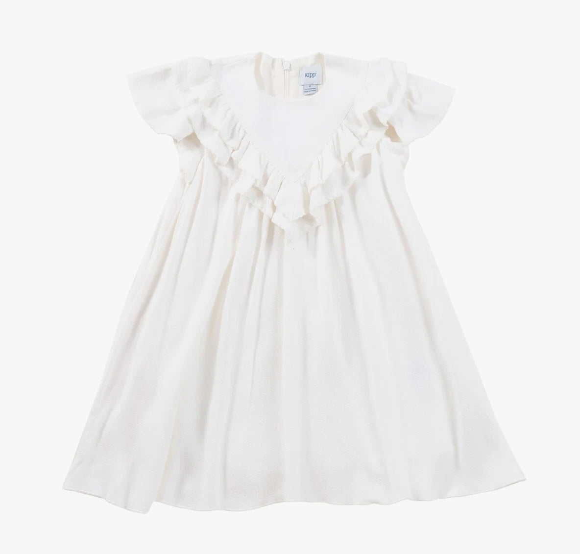 Linen Ruffle Dress