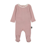 Girls Pinstripe Footie