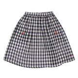 Vichy Check Skirt with Pockets