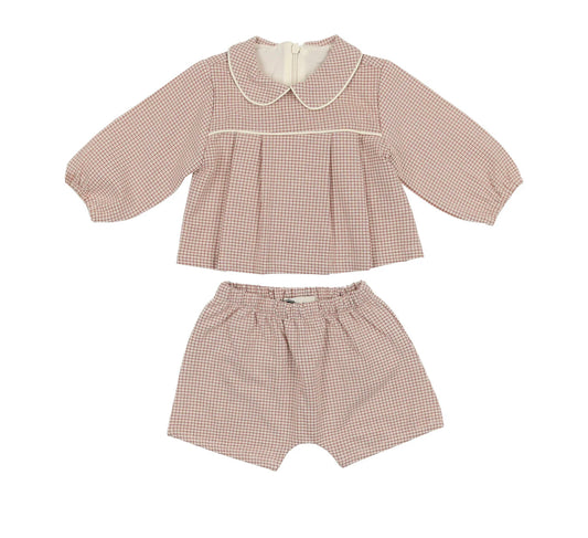 Lurex Check Baby Set