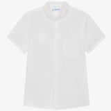 Boys White Linen Shirt