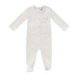 Kipp White Embroidered Pocket Romper