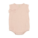 Shell Pink Fine Pointelle Romper