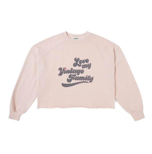 “Love My Vintage Family” Girls Sweatshirt