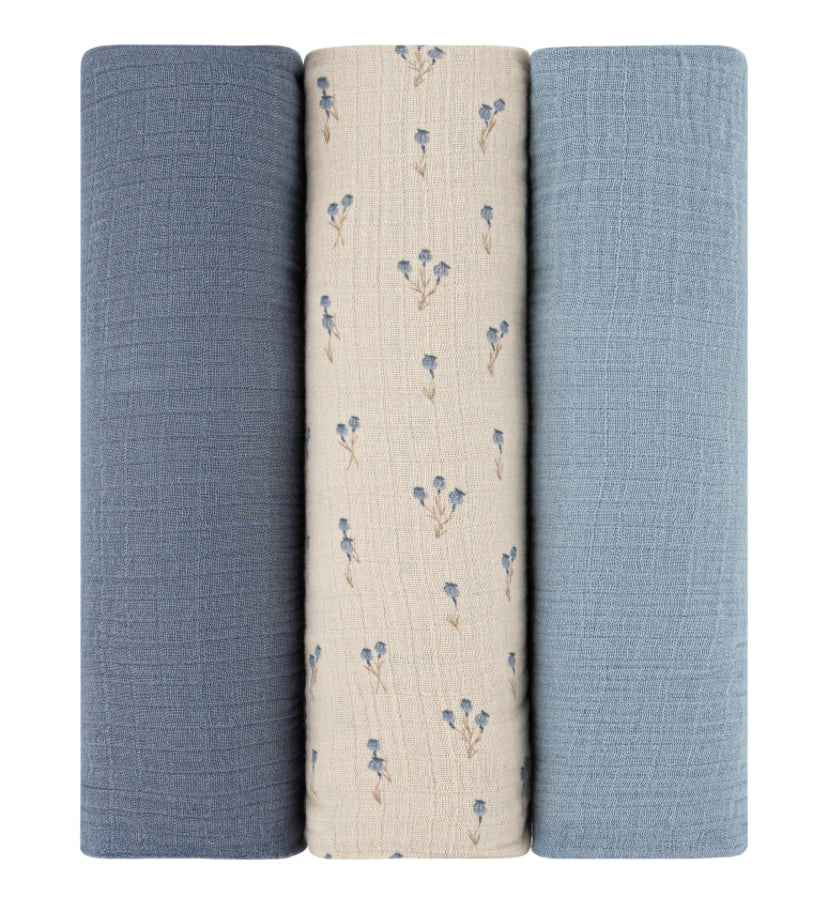 Muslin Swaddle Blankets (Set of 3)