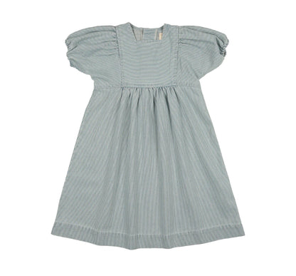 Denim Stripe Short Sleeve Dress