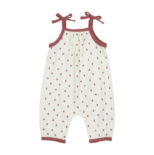 Ribbed Berry Baby Romper