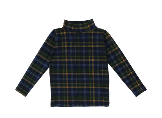 Plaid Mockneck