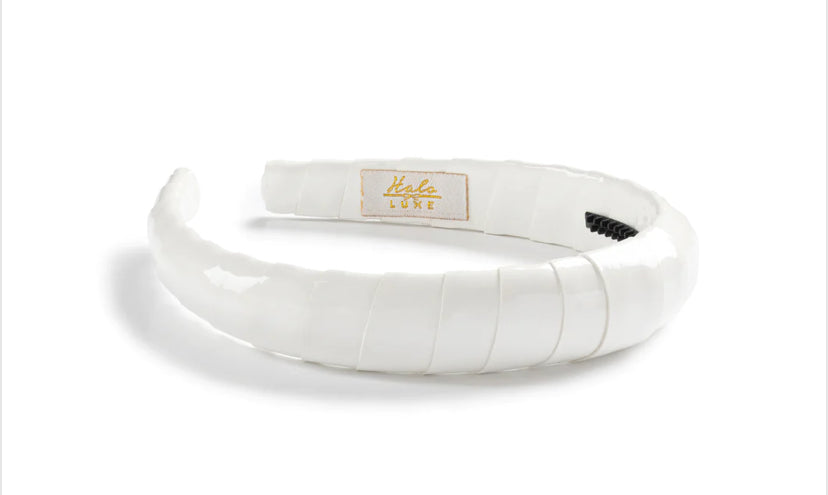 Taffy Patent Leather Padded Wrapped Headband