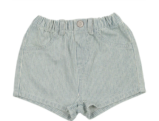 Denim Stripe Shorts