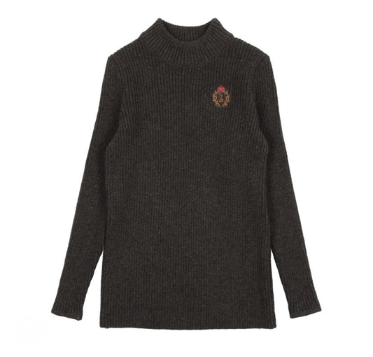 Crest Knit Mockneck