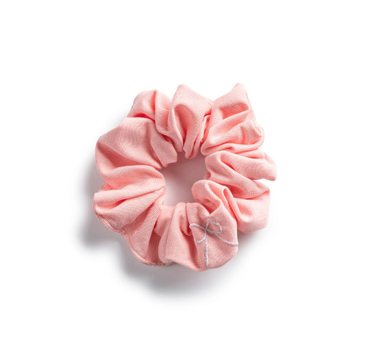 Halo Luxe Marshmallow Signature Bow Logo Scrunchie