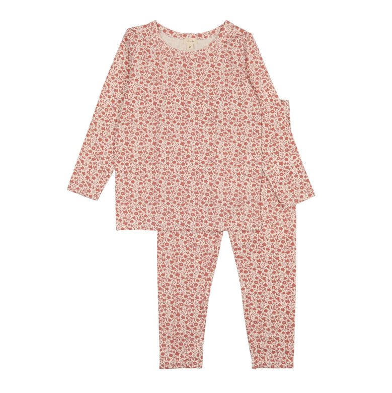 Girls Long Sleeve Printed Lounge Set