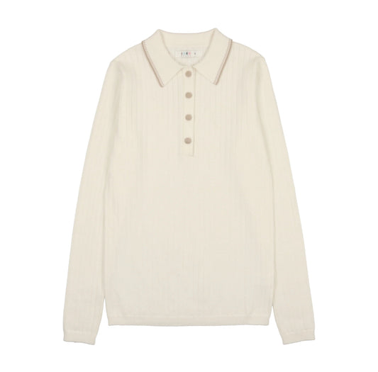 Coco Blanc Knit Girl Polo