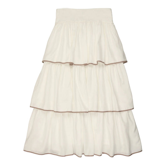 Coco Blanc Ruffled Skirt