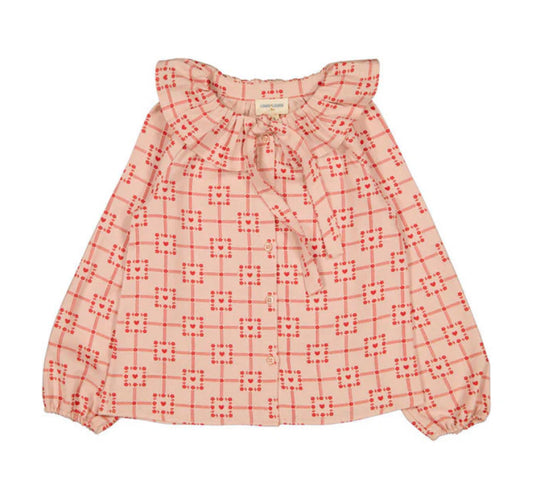 Twill Square Heart Angèle Blouse