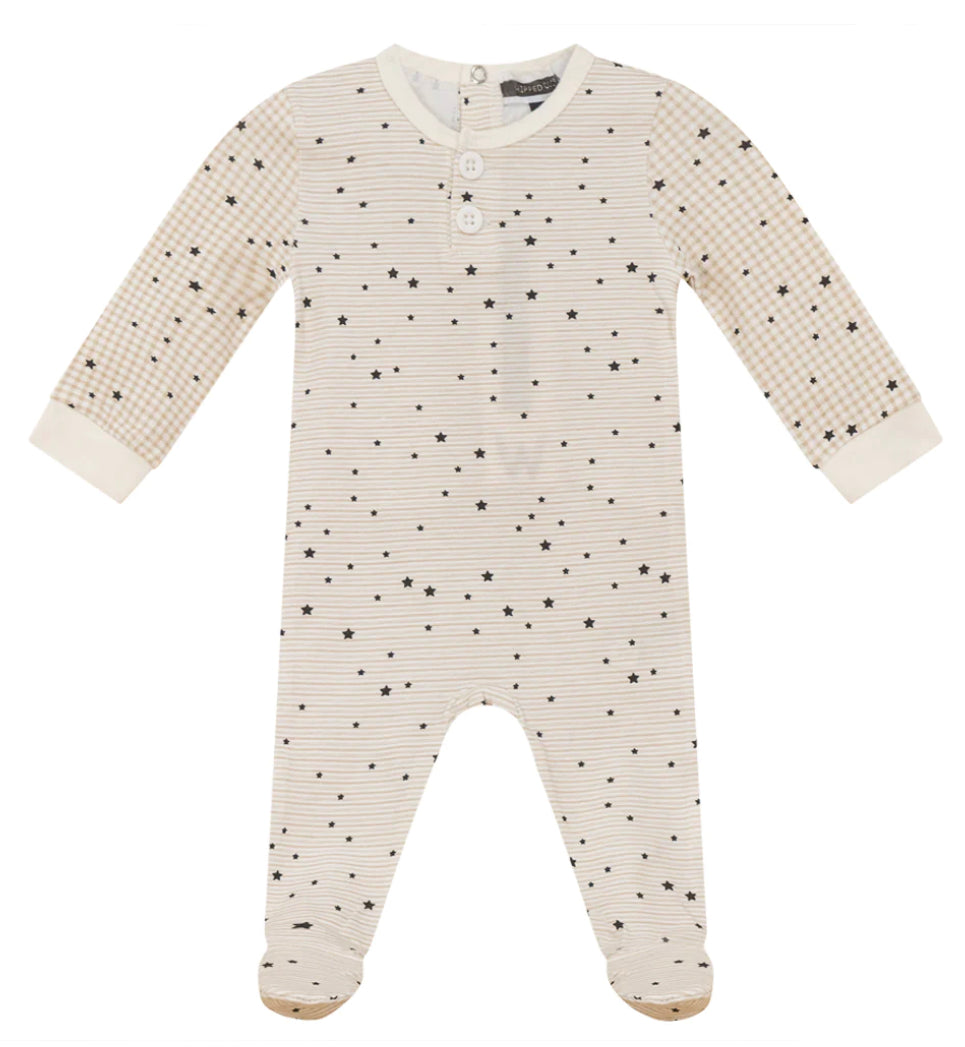 Striped Star Checkered Onesie