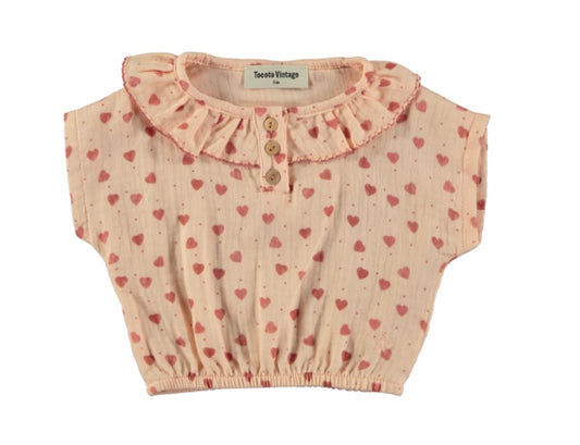 Heart Print Baby Set