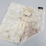 Smokey Crème Bunny Minky Lovey