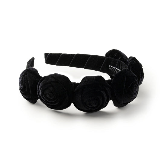 Rosette Velvet Headband