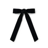 Rosette Velvet Long Tail Clip