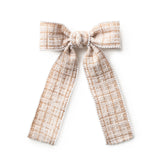 Estella Tweed Pearl Long Tail Clip