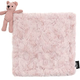 Cozy Blush Bear Minky Lovey