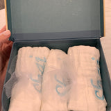 Monogrammed Burp Cloths