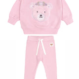 Daisy Furry Bear Sweatshirt Set