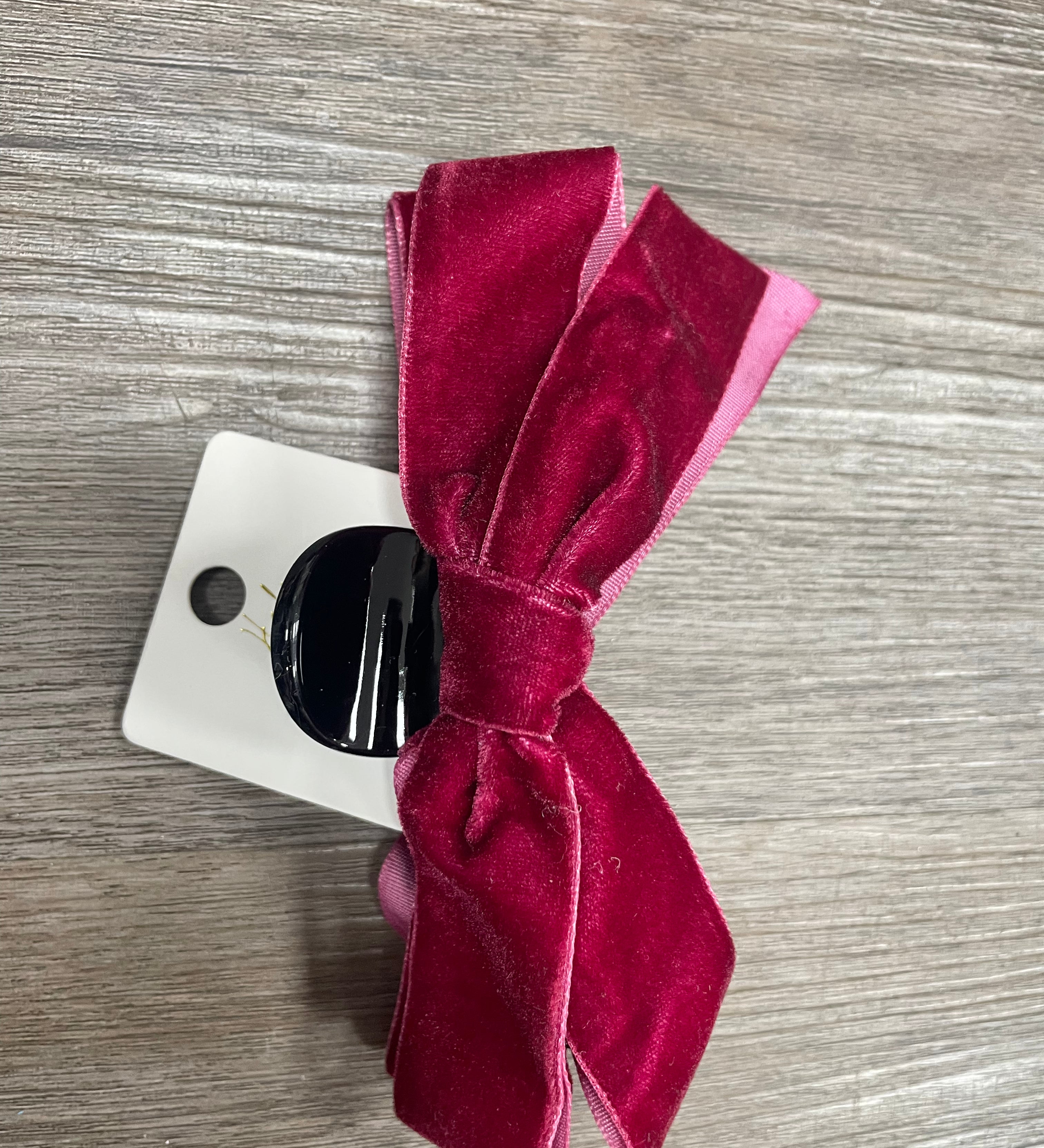 Laura Velvet Bow Large Claw Clip