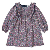 Flowers Print Navy Dress