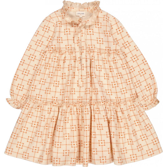 Twill Square Heart Garance Dress