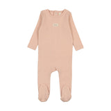 Pointelle Bebe Footie - Shell Pink