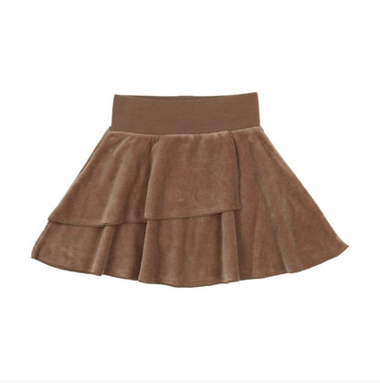 Velour Layered Skirt