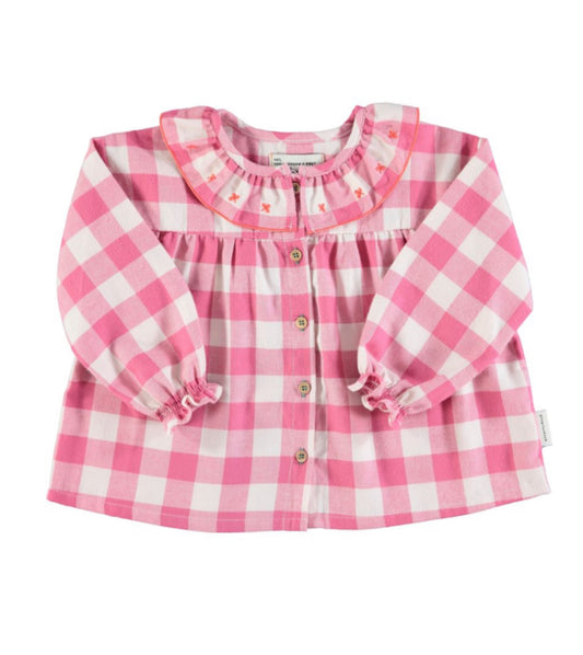 Piupiuchick Checkered Pink Blouse