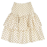 Petite Amalie Cord Smocked Tiered Skirt