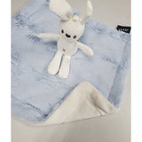 Cozy Sky Bunny Mini Minky Lovey