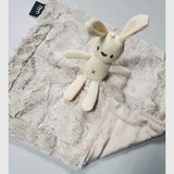 Frosted Taupe Bunny Minky Lovey