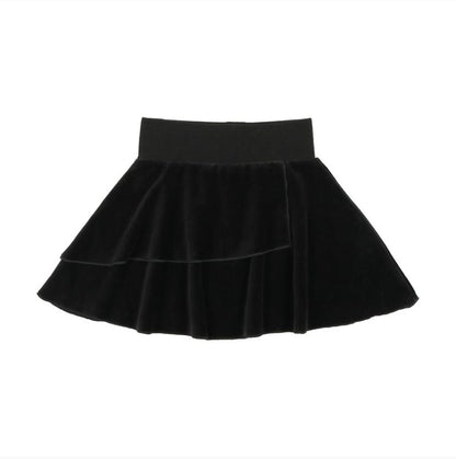 Velour Layered Skirt